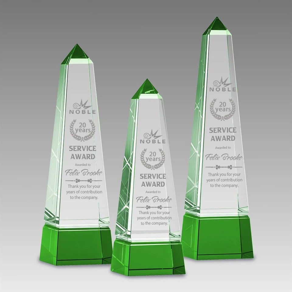 Crystal Obelisk Trophy factory