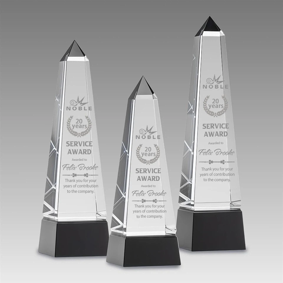 Crystal Obelisk Trophy high quality